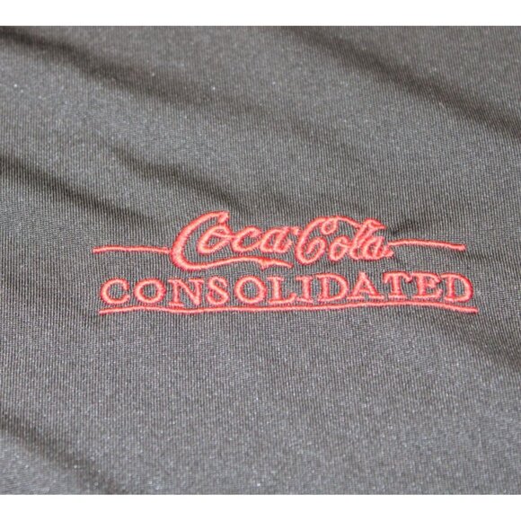 Coca-Cola Consolidated Hydrovvent Tee Black/Red Recycled Polyester XL - Picture 2 of 7